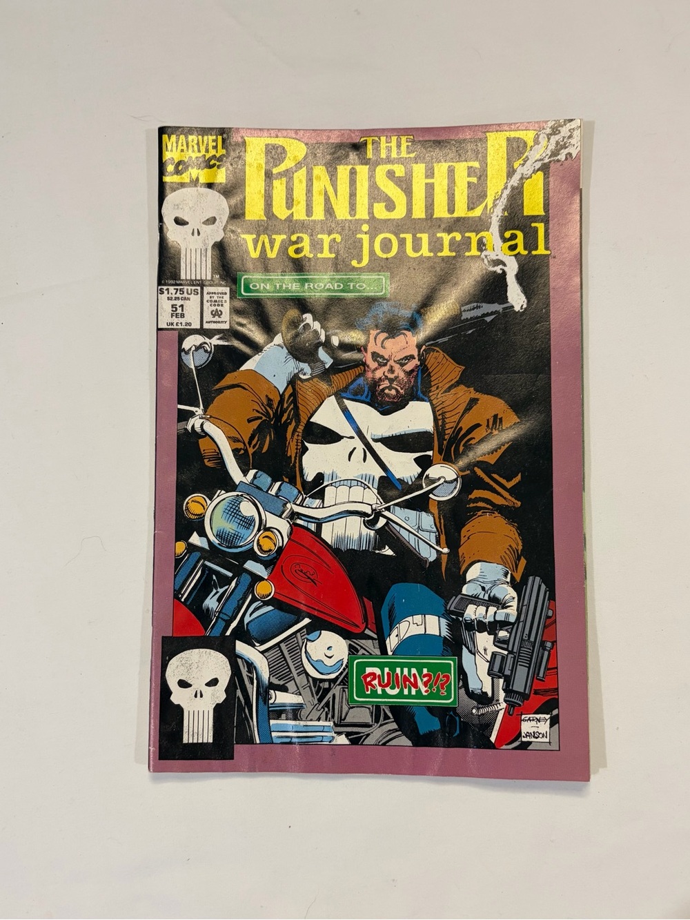 Vintage Marvel The Punisher “War Jornal On the Road to” Comic